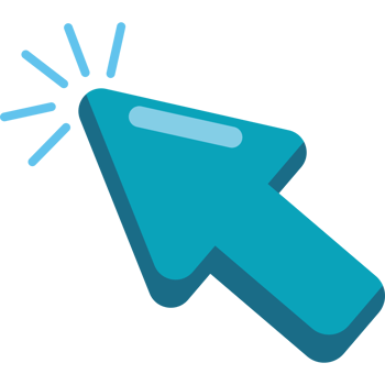 blue arrow cursor png
