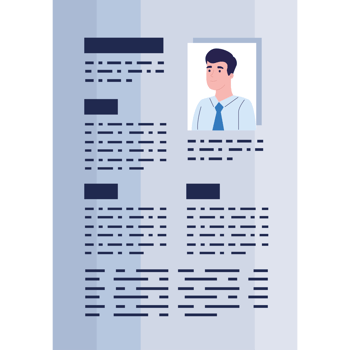 businessman in curriculum vitae png