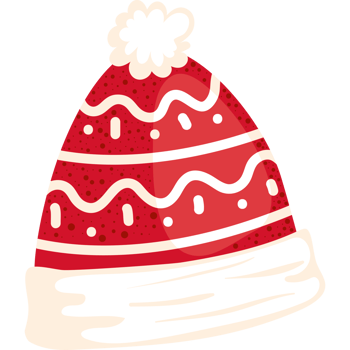 christmas red wool hat png