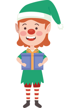 cute elf smiling png