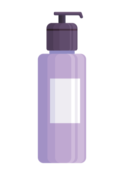 make up purple bottle png