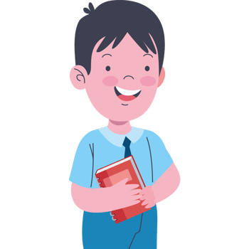 little schoolboy with book png