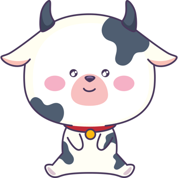 cute cow animal png