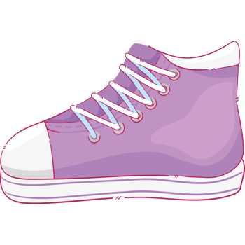 young style shoe lilac png