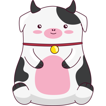 cute cow kawaii animal png
