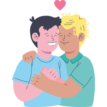 gay lovers couple png