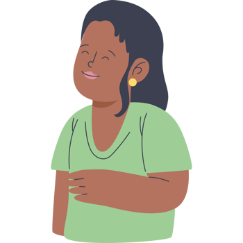 afro young woman png