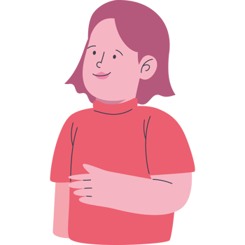young woman wearing red shirt png