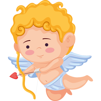 cupid angel with arch png