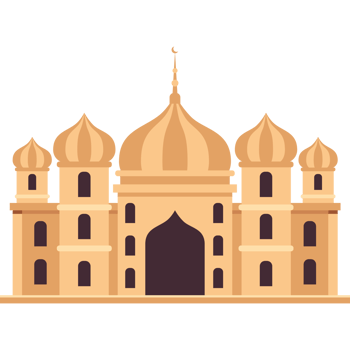 muslim mosque facade png