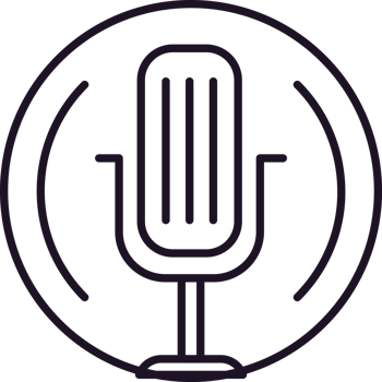 retro microphone sound line png