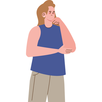 young blond woman standing png