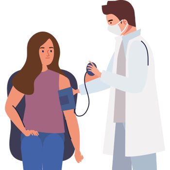 doctor checking the pressure png