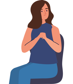 young girl seated png