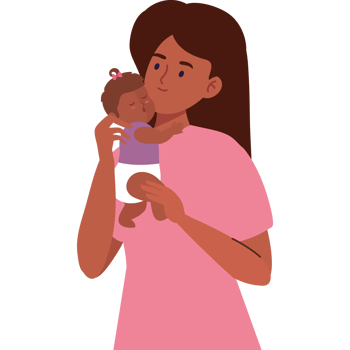 love mother hugging daughter png