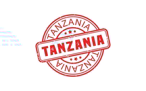 TANZANIA rubber stamp with grunge style on white background vector