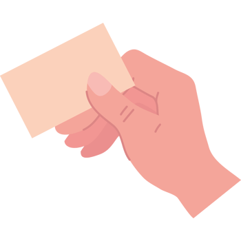 hand with paper note png