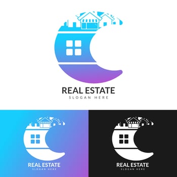 Vector letter S for real estate logo construction architecture building logo design template