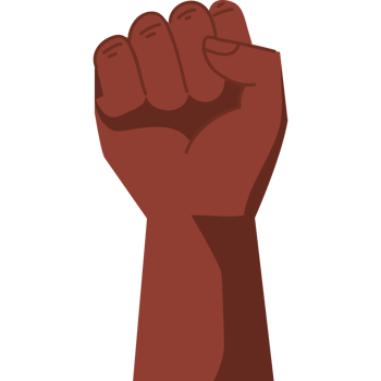 afro slave hand fist png