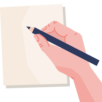 hand writing in document png