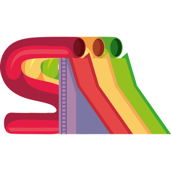 tricolor playground slide png