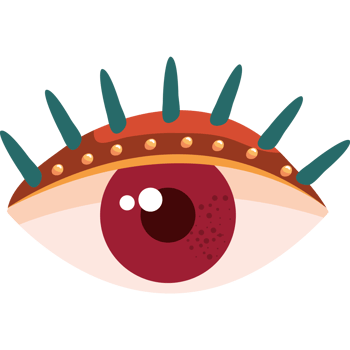 eye human boho style png