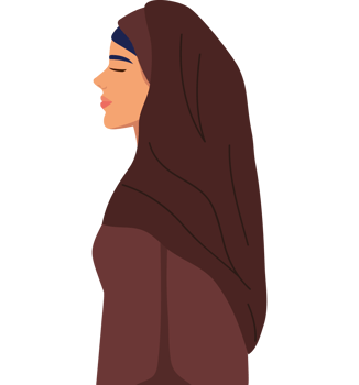 beauty iranian woman profile png
