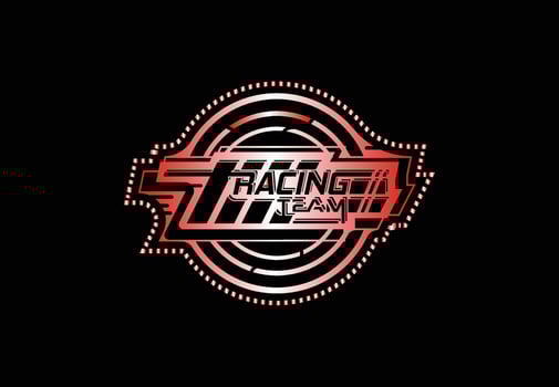 Race team logo and icon design template 8 vector