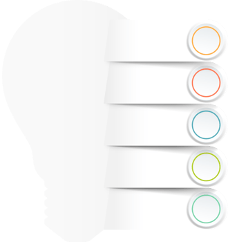 infographic lightbulb template png