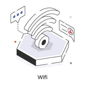 Trendy Wifi Concepts vector
