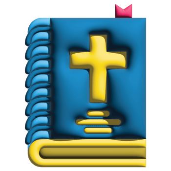 3D rendering  bible in easter set png