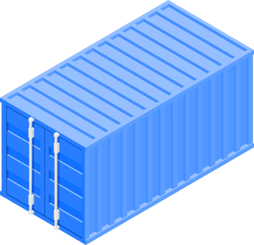 Container isometric symbol png