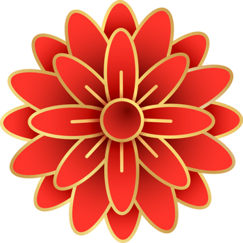 Chinese flower symbol png