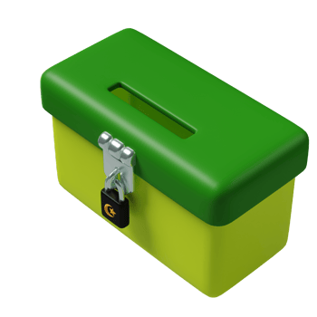 Infaq box 3d icon illustration png