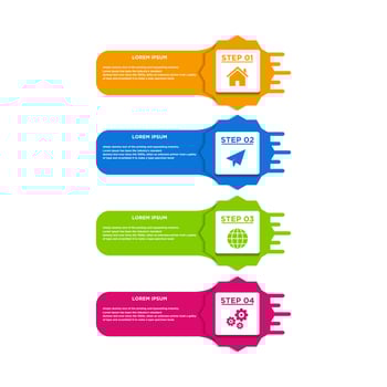 Business data visualization. Process chart. Abstract elements of graph, diagram with steps, options, parts or processes. Vector business template for presentation. Creative concept for infographic.
