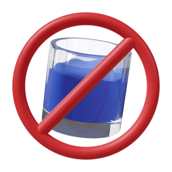 No drink 3d icon illustration png