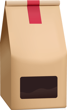 paper bag food mockup png