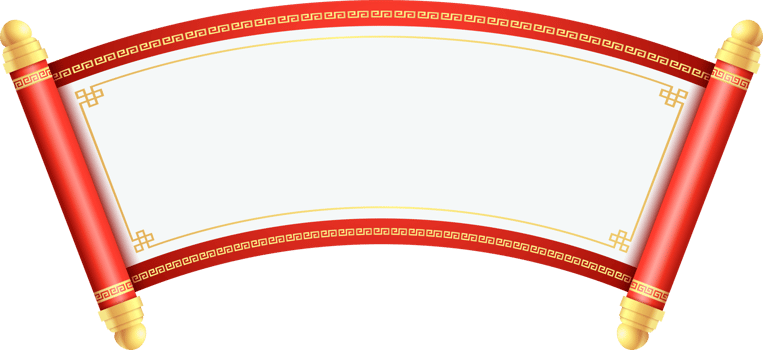 Chinese paper roll png