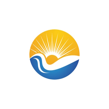 River vector icon illustration