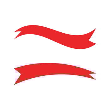 Red ribbon Vector illustration