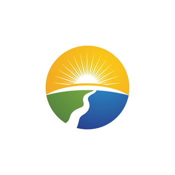 River vector icon illustration