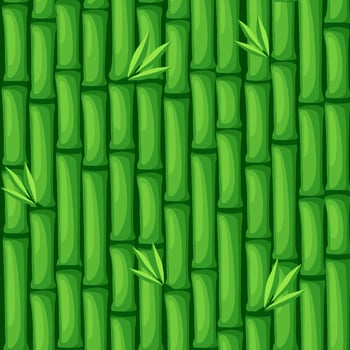 Seamless green bamboo texture. Bamboo vector seamless pattern