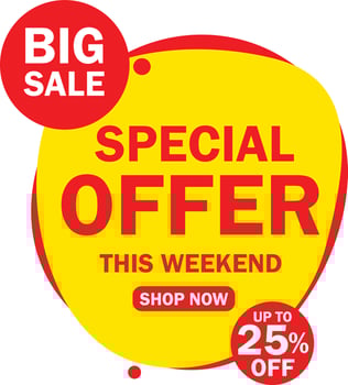 30 percent discount tag vector, offer tag, special offer vector, big sale, mega sale, Big sale discount offer, super sale vector tag, 30, 25, 40, 45 percent special discount offer label free vector