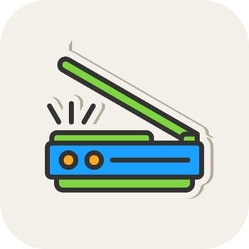 3d Scanner Vector Icon