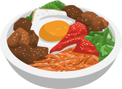 bibimbap png graphic clipart design