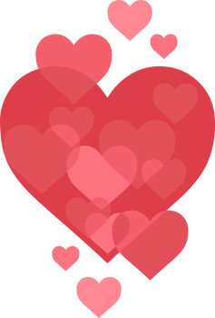 Heart png graphic clipart design