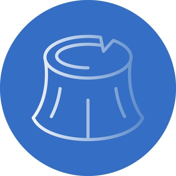 Woodstump Vector Icon