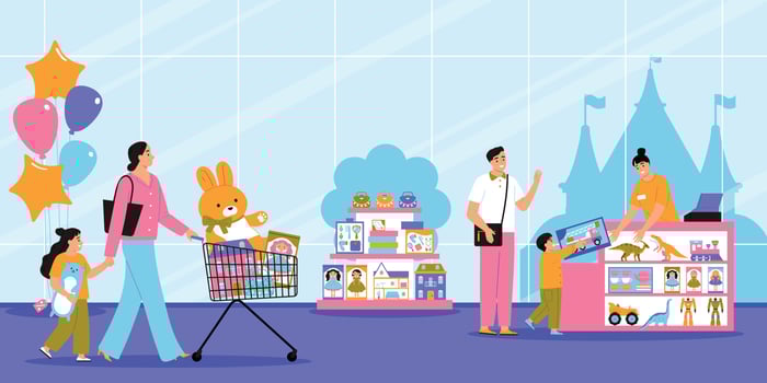 Toy Shop Illustration vector