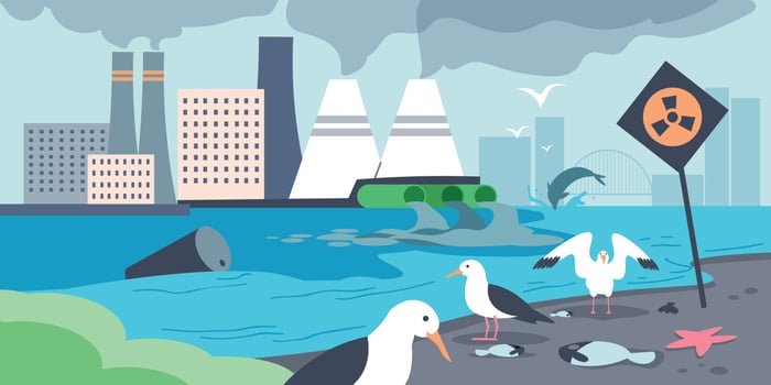 Water Pollution Concept vector
