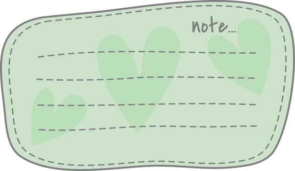 Cute note card vector